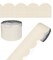 Carson Dellosa Farmhouse 65Ft of Tan Linen Bulletin Board Borders, 1 Roll of Scalloped Trim for Rolling Whiteboard, Cork and Posterboard, Party, Office Decorations, and Classroom Decor